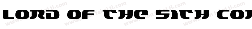 Lord of the Sith Con字体转换